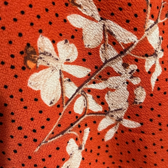 Sz S Ruffles & Floral & Dots Faux Wrap Front Challis Romper NWT - Picture 10 of 16